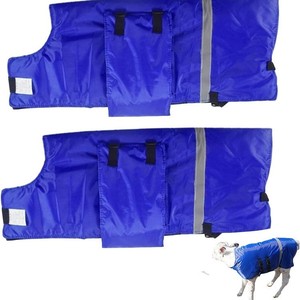 Calf Coat Military Green Waterproof Windproof Vest For Baby Calf <b>Warm</b> <b>Blanket</b> Insulated Polyester Material - Product Image 2