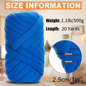 Hilo de poliéster de 3 cm para tejer a mano, trenzado, relleno, vegano, súper grueso, tipo tubo de terciopelo, para ganchillo - Product Image 6