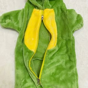 1 pieza lindo gato traje doble cremallera abierta diseño completo divertido pequeño dinosaurio ropa para mascotas cálido suave franela Material ropa para mascotas - Product Image 5