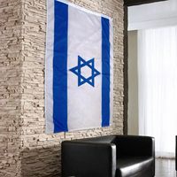 Drapeau d'Israël en gros, drapeaux nationaux personnalisés, drapeau israélien juif personnalisé 3*5ft 100% polyester