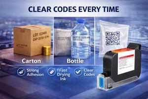Cartuccia INCODE 12.7mm TIJ digitale per stampante a getto d'inchiostro portatile a solvente ad asciugatura rapida, compatibile <span class=keywords><strong>HP</strong></span> 42ml, anti-intasamento - Product Image 2