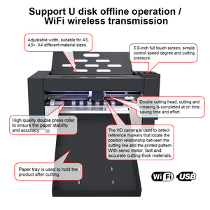Traceur de tracé et machine de découpe d'étiquettes Purcell ZD350 Plus avec servomoteur et alimentation automatique, largeur maximale de 360 mm, précision de 0,01 mm - Product Image 2