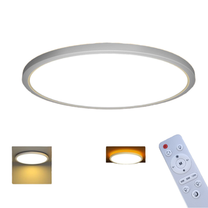 Modern Ultra Thin <b>LED</b> <b>Ceiling</b> <b>Light</b> Recessed <b>Round</b> Remote Control Changeable Color Warm White for Living Room - Product Image 4