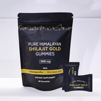 Bonbons gélifiés à l'extrait pur de Shilajit 50g pour l'énergie et la vitalité des adultes, soutien immunitaire naturel, croissance musculaire - Complément alimentaire pour hommes