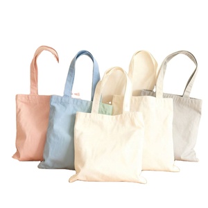 Bolsas de Compras de Algodón Reutilizables Personalizadas, Bolsas de Lona Lisas Promocionales - Product Image 3