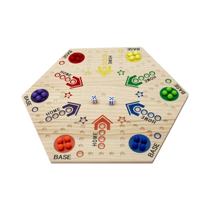 Juego de mesa de mármol Tablero de madera de doble cara con 30 canicas <span class=keywords><strong>6</strong></span> dados Colorido Wahoo Marble <span class=keywords><strong>Ludo</strong></span> Game Kit para 2-<span class=keywords><strong>6</strong></span> <span class=keywords><strong>jugadores</strong></span> - Product Image 2