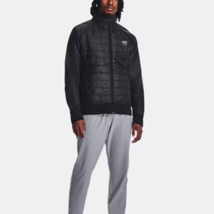 Giacca Imbottita Invernale da <span class=keywords><strong>Uomo</strong></span> con Cappuccio, Antivento, Streetwear, in Nylon con Patchwork, Vestibilità Ampia - Product Image 3