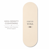 Matras Yoga Oval Karet Alam 4.5 mm Anti Selip dengan Tali Pengangkut Cetak Kustom Penggunaan Universal