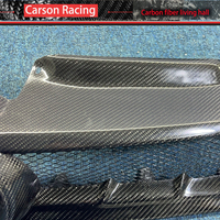 Accessoires Supérieurs de Capot de Radiateur de Calandre Centrale de Pare-chocs Avant en Fibre de Carbone pour VW Golf MK6 2009-2013, Modèles GTI/Forge