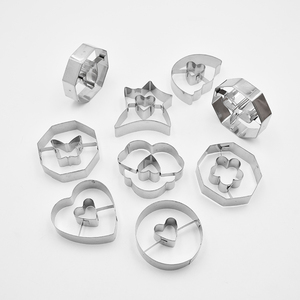 Moule à biscuits rond de qualité alimentaire, durable, pour fruits/biscuits/toasts/fondants, emporte-pièces DIY, papillon, <span class=keywords><strong>cœur</strong></span>, fleur, moules à biscuits - Product Image 3
