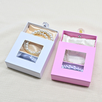 Boîte à bijoux de luxe en carton écologique avec logo personnalisé, emballage tiroir pour colliers, bagues, boucles d'oreilles, cadeaux, plateaux et présentoirs