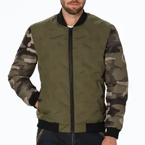 2023 Winter Mannen Custom Logo Casual Jassen Camo Stijl Outdoor Honkbal Kraag Jas Jas