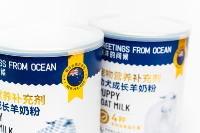 Boîte ronde en carton biodégradable de qualité alimentaire, tubes en papier pour lait en poudre de chèvre, pour compléments alimentaires pour animaux de compagnie