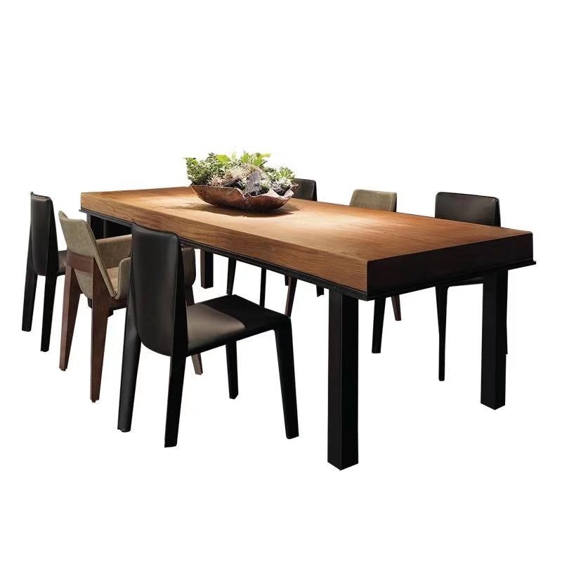 wood mordern dining table with chairs
