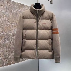Veste d'hiver de luxe Zeg na, à manches tricotées, 100% duvet, ajustée, tendance, vintage, chaude, pour homme, idéale pour l'extérieur - Product Image 2
