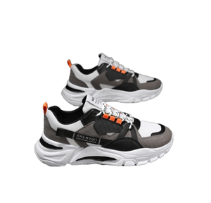 รองเท้าผ้าใบลำลองแบบผูกเชือก ดีไซน์เนอร์คุณภาพสูงสำหรับผู้หญิง กันลื่น สวมใส่สบาย ทำจากหนังสังเคราะห์ พื้นรองเท้าทำจาก PVC - Product Image 1