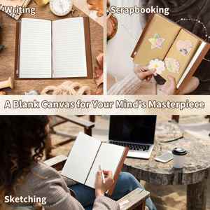 1pc A6 Mini Spiral Binding PU Leather Refillable <b>Journal</b> Father's Day & Birthday Gift for Son Mom Dad - Product Image 3