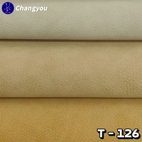 Cuir synthétique de style peau de mouton PU de 1.2mm de luxe écologique T-126 pour sacs chaussures bagages et canapés