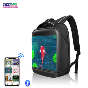 Ứng dụng điều khiển thông minh <span class=keywords><strong>LED</strong></span> ánh sáng hiển thị Túi Màn hình <span class=keywords><strong>LED</strong></span> Ba lô chống thấm nước thông minh <span class=keywords><strong>LED</strong></span> quảng cáo ba lô với <span class=keywords><strong>LED</strong></span> hiển thị - Product Image 4