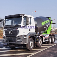 Camion malaxeur à béton mobile 8x4 12 m3 de marque ZOOMLION CNG, châssis Shackman, neuf, 2024, à vendre aux États-Unis