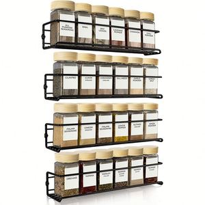 Customer Settings Rack Space Saving Kitchen <b>Storage</b> Spice Rack Organizer Kitchen Wall Mounted Spice Rack - Product Image 1