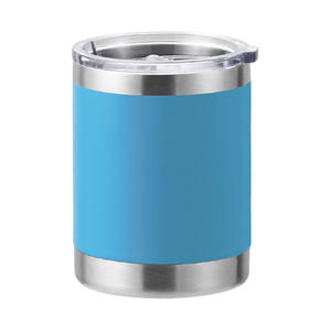 Benutzer definiertes Logo 18/8 Edelstahl Doppel wand Vakuum isolierte Pulver beschichtung 10oz Becher mit mehrfarbigen für Weihnachts geschenk - Product Image 4