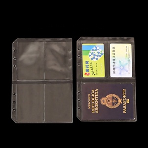 <span class=keywords><strong>Classeur</strong></span> A6 poches à rabat en <span class=keywords><strong>plastique</strong></span> <span class=keywords><strong>pochette</strong></span> étanche en pvc <span class=keywords><strong>classeur</strong></span> transparent de qualité supérieure pour les protecteurs organiser les photos cartes factures - Product Image 2