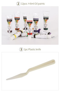 RTS Personalizzabile <span class=keywords><strong>26</strong></span> Pezzo-Scatola di Legno di Arte Pittura e Disegno Set Pittura A Olio Set SF-O3616 - Product Image 5