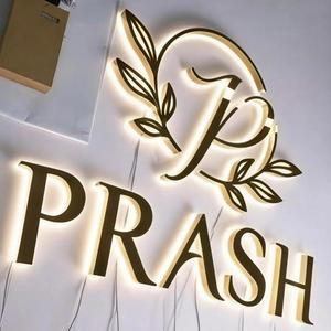 Letras LED de Aluminio Personalizadas con Retroiluminación, Impermeables IP65 para Señalización Exterior de Tiendas, OEM/ODM, Certificación CE - Product Image 1