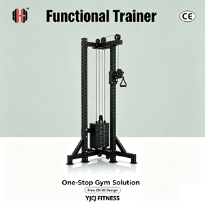 Station de musculation compacte avec rail de câbles unilatéral, pile de poids et poignée multi-positions pour salle de sport commerciale - Product Image 1