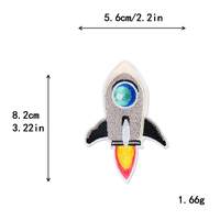 Offre Spéciale : Patchs Brodés Thermocollants sur le Thème de l'Espace, des Planètes, des Astronautes, des Soucoupes Volantes, des Dirigeables et des Fusées