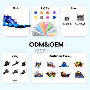 Toboggan aquatique gonflable personnalisé en promotion – Toboggan aquatique professionnel gonflable bleu pour extérieur avec combo - Product Image 4