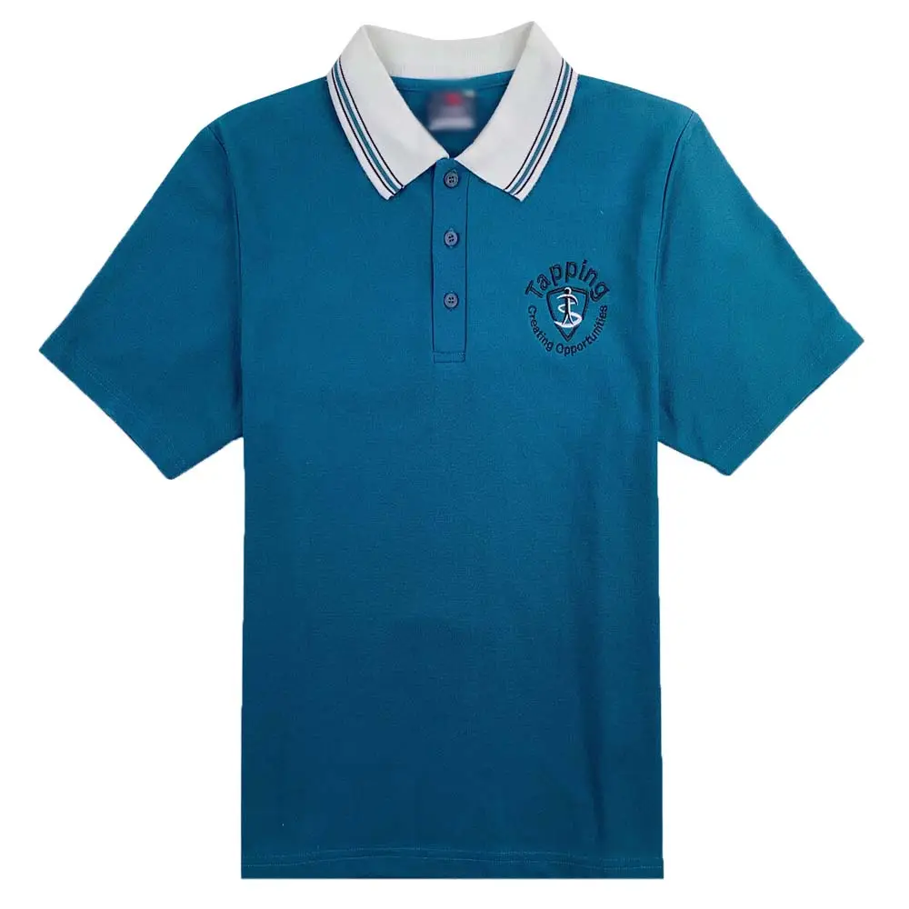 Großhandel maßge schneiderte Schuluniform T-Shirts Kinder Schuluniformen Großhandel Schuluniform Polo Shirts Design