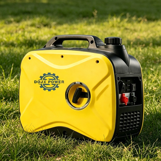 24V Silent Gasoline Generator, Portable Inverter with Remote Start for Truck Parking Air Conditioner & 220V Home Use