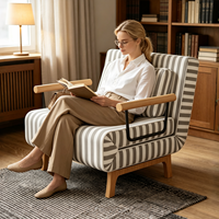 Canapé-lit pliant 3 en 1, convertible en fauteuil et grand lit, mode décontracté pour la maison, le studio, la chambre d'amis, VLranlife