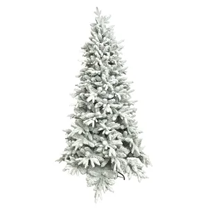 Árvore de Natal de neve branca de decoração de qualidade em PVC artificial moderna