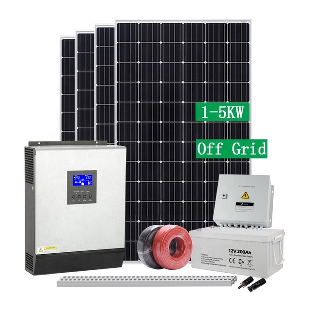 Hybrid System 1kw 2kw 3kw 4kw 5kw 10kw 15kw Industrial Solar Panel off Grid Price Buy Solar Home Power Energy System