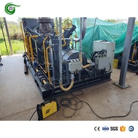 Compresseur à piston à haut débit et à haute pression 200 bars 110 kW CNG, type moteur, bon prix, unité de gaz naturel comprimé