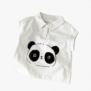 Tenue polo pour enfants 100% coton sans manches, vêtements d'été, nouveaux tops tendance pour garçons et filles, logo personnalisable, tops polo - Product Image 6