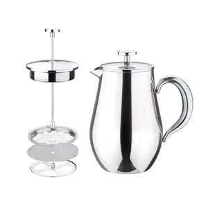 Prensa Francesa Para Caf Portable Coffee Powder Pressing Stainless Steel Hand Travel French Press Coffee Makers