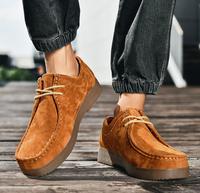 Nouvelles chaussures en cuir décontractées pour hommes chaussures de sport en cuir de style 2025