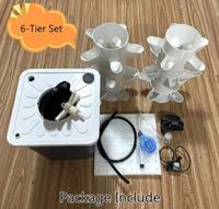 Système de plantation pneumatique vertical aéroponique hydroponique cylindrique pour petit jardin, économique, avec réservoir d'eau de 30L en ABS de qualité alimentaire