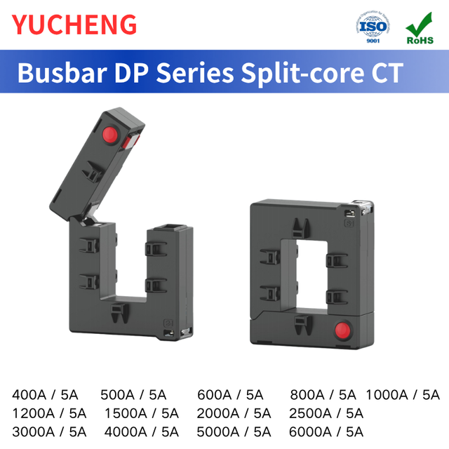 0.5 Class 6000/5A DP AC Current Transformers 50Hz 60Hz Open Core Square Copper Busbar Split Core Current Sensors Current Sensors