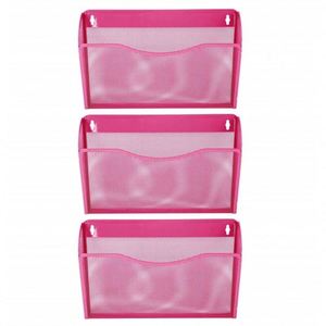 Mesh 3 Pockets Hanging File Organizer Vertical Wall File Holder Rack - Product Image 3
