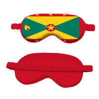 Masque de sommeil en soie simulée avec drapeau national du Belize personnalisé, sangle élastique réglable, pour les siestes quotidiennes de courte durée