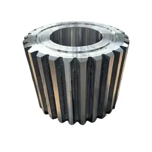 alloy steel 30CrMoV9 forging large module pinion gear transmission large spur gear for ball mill
