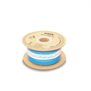 Strisce di pizzo ILAN 1,3 cm x 22 m bianche per artigianato e cucito - Product Image 1