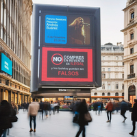 Étanche IP65 Énorme Écran LED Extérieur Grand Mur Vidéo Externe LED Panneau D'affichage Publicitaire Écran Led Extérieur