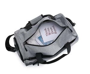 Sac de voyage en polyester imperméable de 35 L avec compartiment séparé pour chaussures et fermeture à glissière pour hommes et femmes - Product Image 6