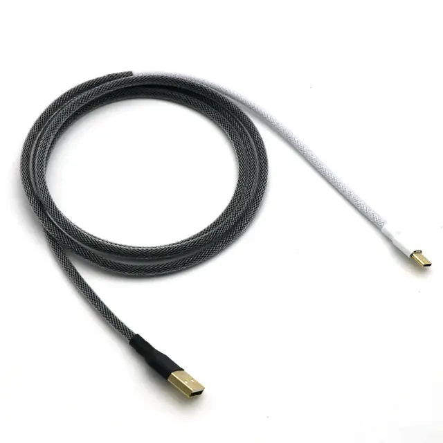1,5 м USB-Type-C, Mini-USB 5P, микро двойной рукав, двухтонные механические кабели для клавиатуры